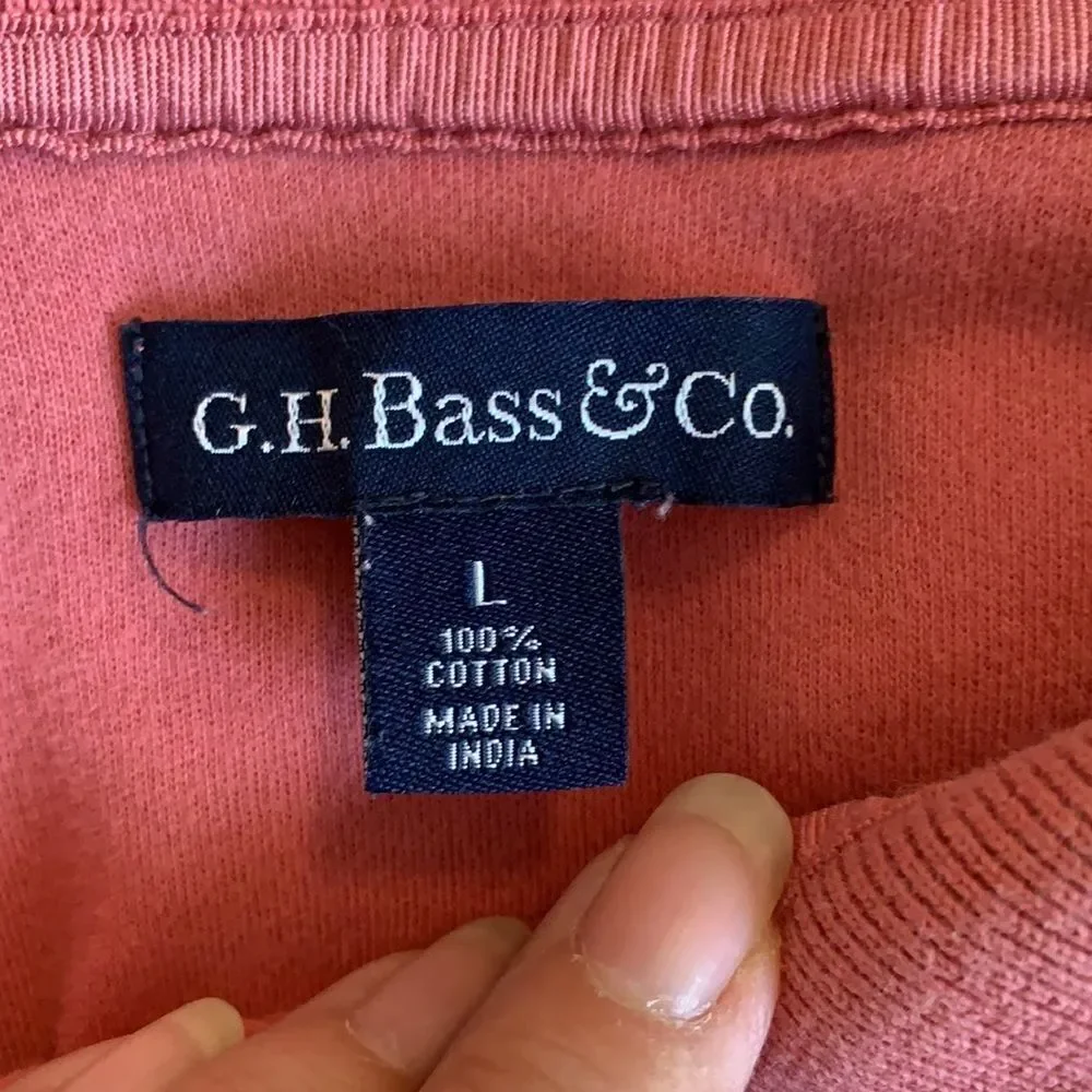 G.H. Bass & Co.‎ pink cotton polo shirt